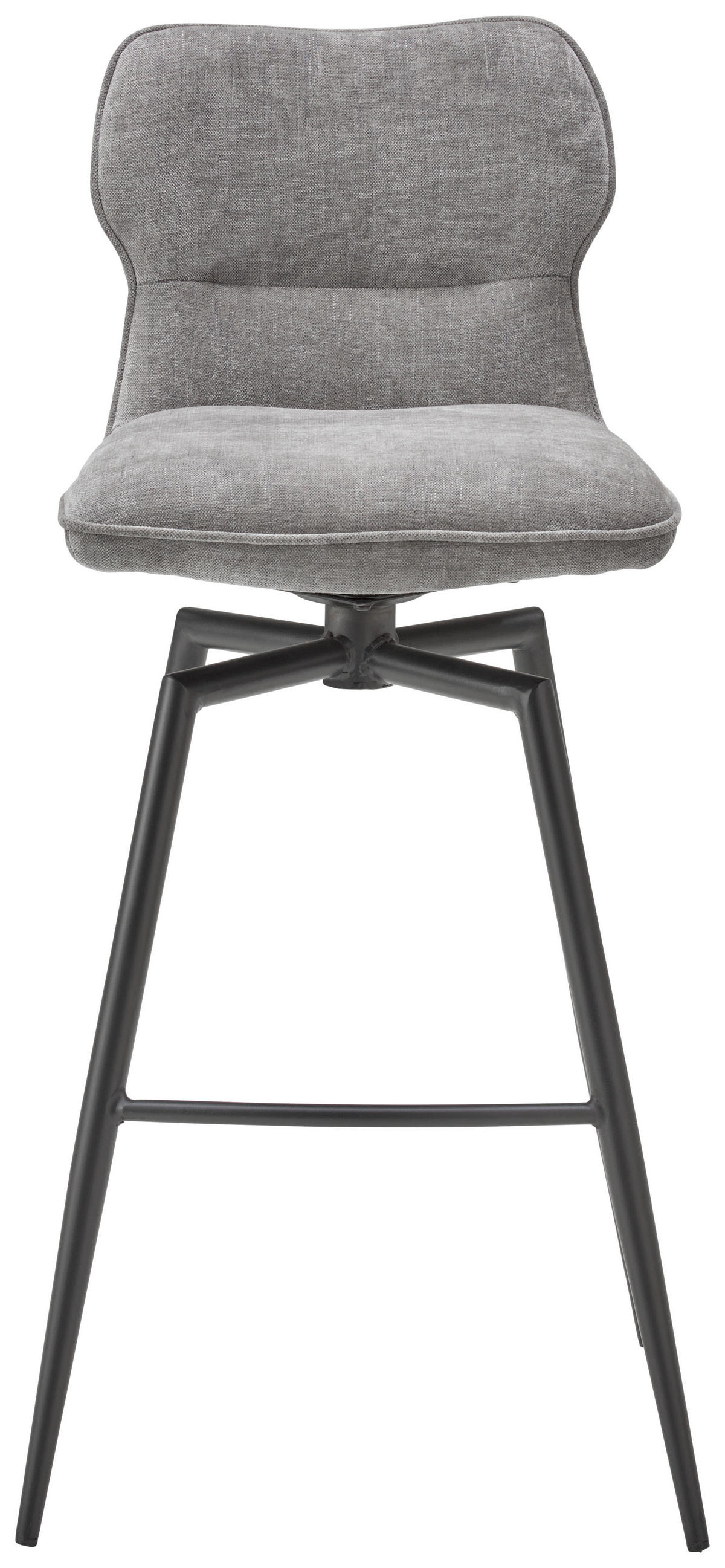 BAROVÁ ŽIDLE, šedá - šedá/černá, Lifestyle, kov/dřevo (45/99/53cm) - Livetastic