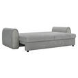 SCHLAFSOFA in Cord, Feincord Hellgrau  - Hellgrau/Schwarz, KONVENTIONELL, Kunststoff/Textil (240/83/116cm) - Carryhome