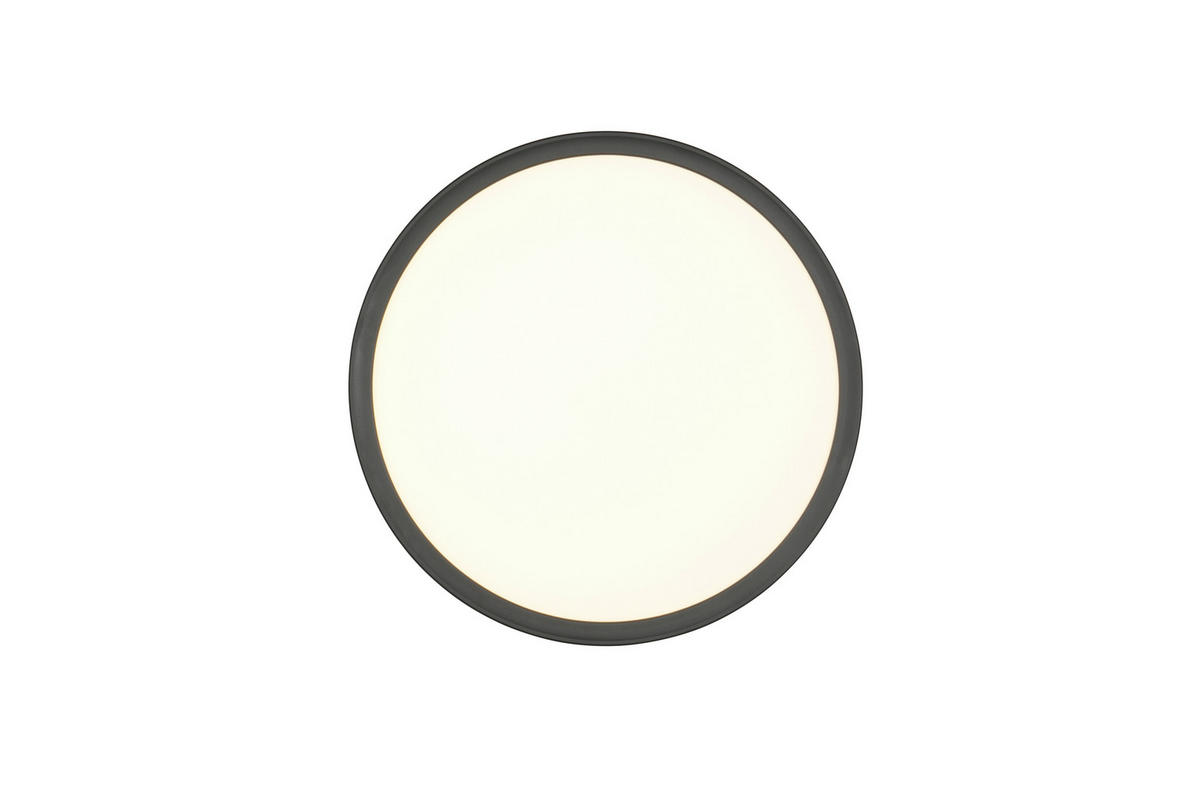 LED-DECKENLEUCHTE  29/3 cm    - Weiss/Schwarz, Basics, Kunststoff (29/3cm)