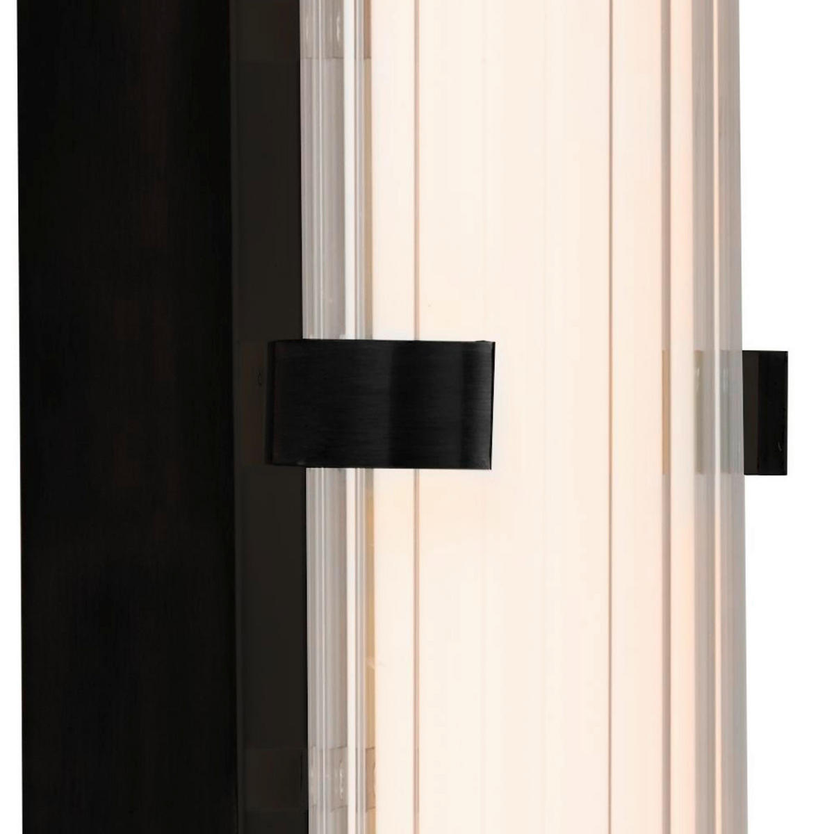VÄGGLAMPA FÖR BADRUM Clamp   - klar/vit, Design, metall/glas (9/63cm)