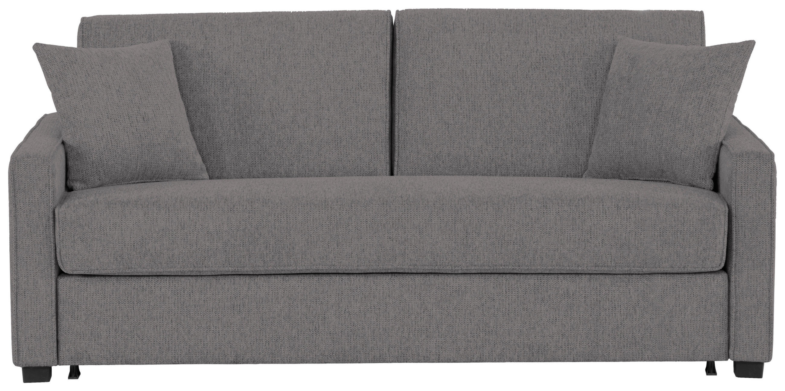 SCHLAFSOFA Webstoff Anthrazit  - Anthrazit/Schwarz, Design, Kunststoff/Textil (186/83/100cm) - Xora