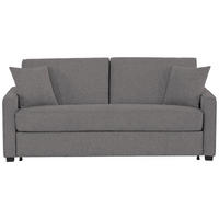 SCHLAFSOFA in Textil Anthrazit  - Anthrazit/Schwarz, Design, Kunststoff/Textil (186/83/100cm) - Livetastic