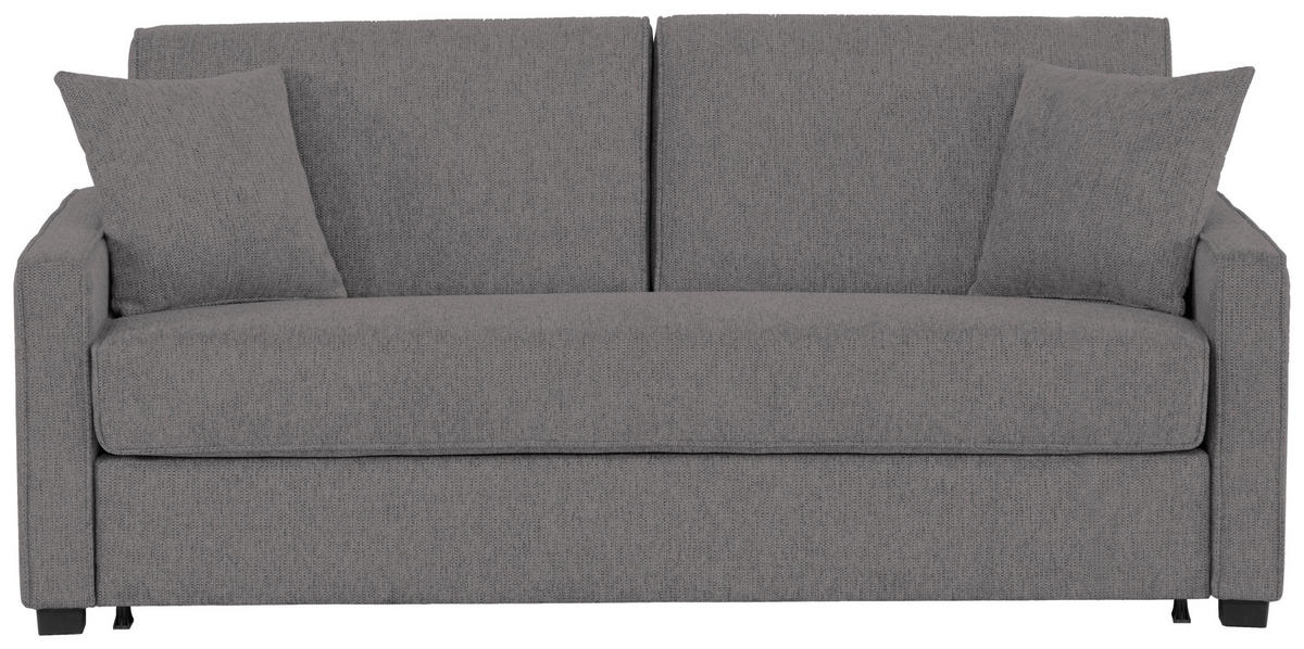 SCHLAFSOFA in Textil Anthrazit  - Anthrazit/Schwarz, Design, Kunststoff/Textil (186/83/100cm) - Livetastic