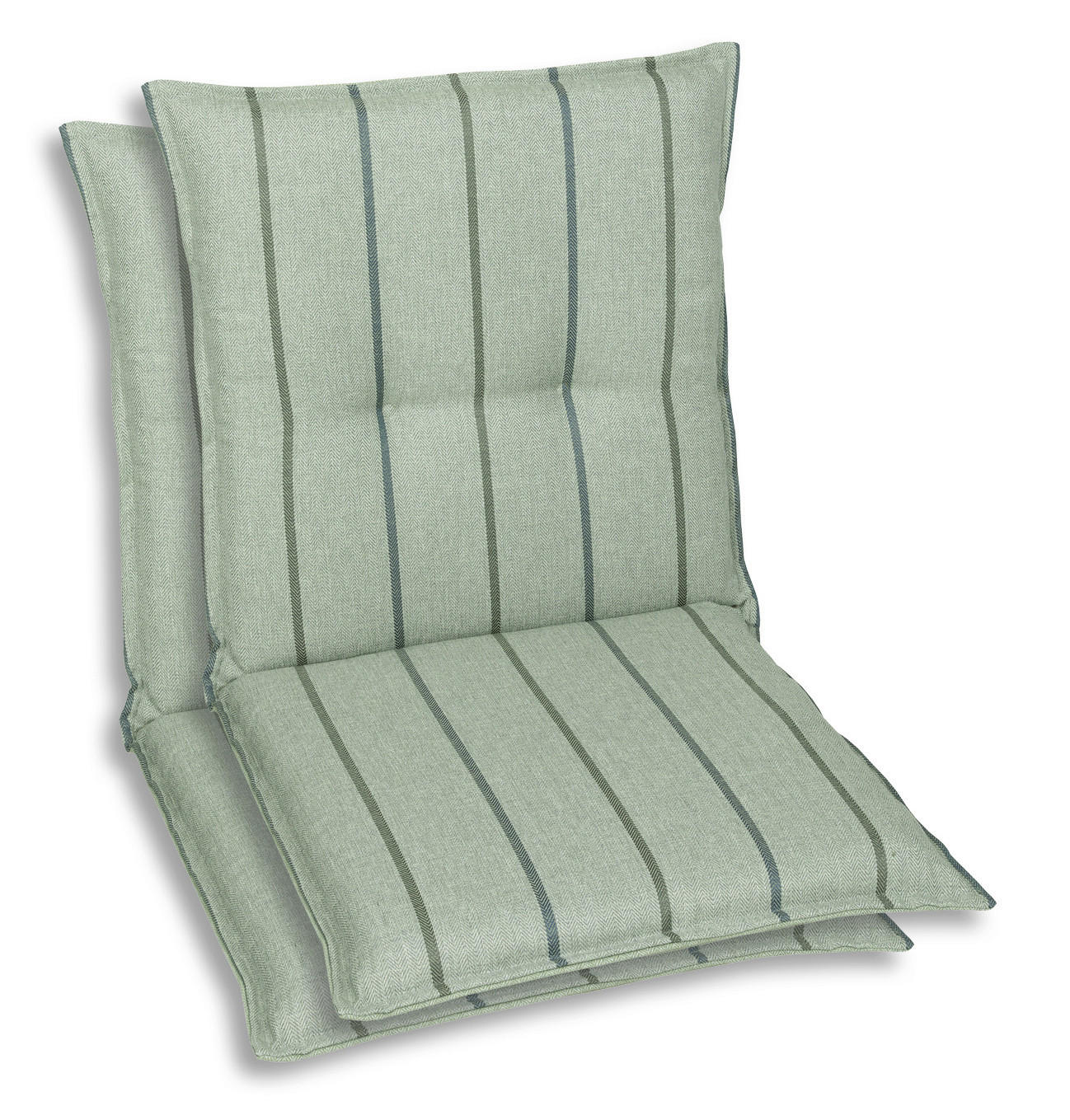 SESSELAUFLAGENSET Streifen  - Hellgrün, Basics, Textil (50/7/100cm)