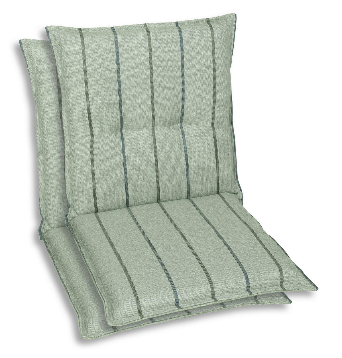 SESSELAUFLAGENSET in Hellgrün Streifen  - Hellgrün, Basics, Textil (50/7/100cm)