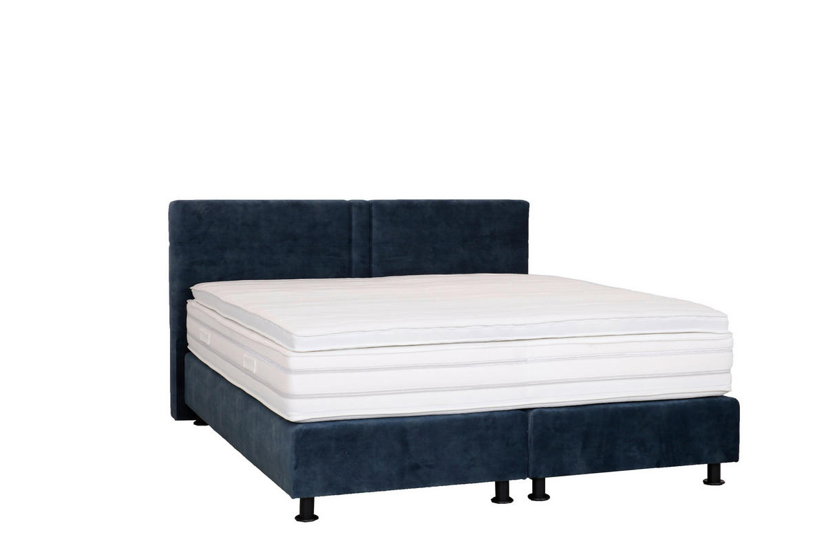 POSTEL BOXSPRING, 180/200 cm, petrolej - petrolej/barvy hliníku, Design, textil/plast (180/200cm) - Beldomo - Sleep