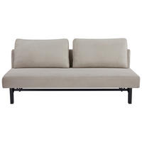 SCHLAFSOFA Cord Beige  - Beige/Schwarz, Design, Textil/Metall (191/92/99cm) - Carryhome