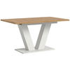 AUSZIEHTISCH Eiche Artisan rechteckig  ausziehbar  - Eiche Artisan/Weiß, Trend, Holzwerkstoff (150-190/76/90cm)