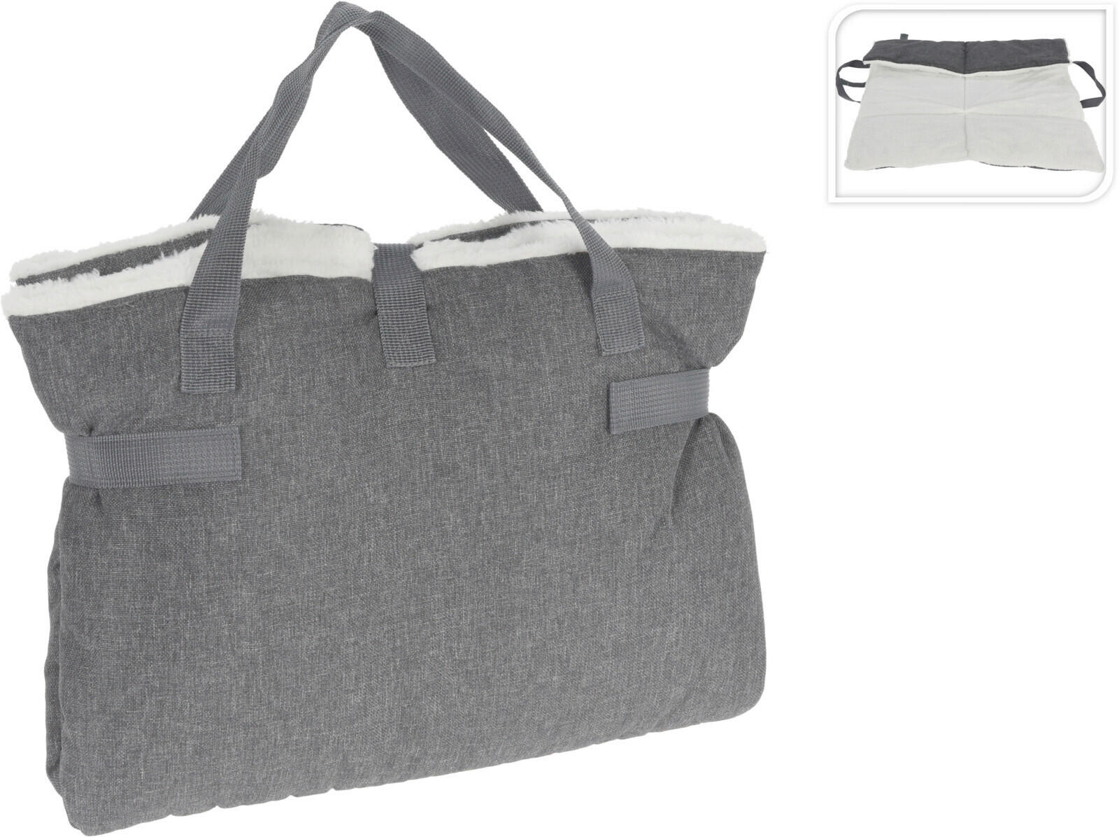 HAUSTIERMATTE - Dunkelgrau/Grau, Basics, Textil (38/31/6.5cm)
