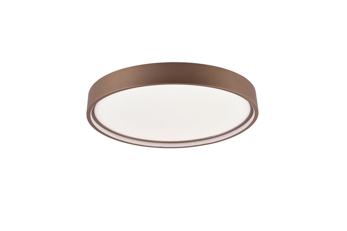 LED-DECKENLEUCHTE Doha 45/5,5 cm   - Braun, MODERN, Metall (45/5,5cm) - Trio Leuchten