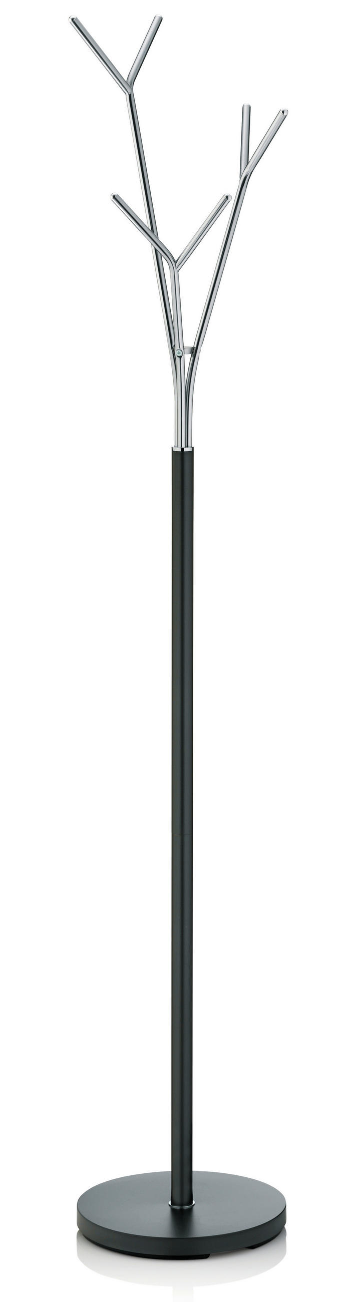SAMOSTOJEČI OBEŠALNIK SINERIO - srebrne barve/antracit, Design, kovina (30/173,5cm) - Kela
