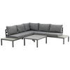 LOUNGEGRUPP  - svart, Klassisk, metall (133/167cm) - Gardenson