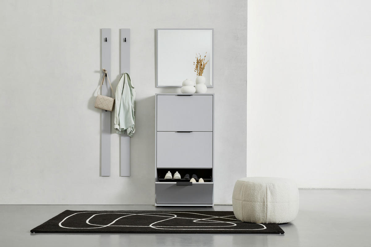 WANDSPIEGEL 63/65/2 cm    in rechteckig  - Grau, MODERN, Glas/Kunststoff (63/65/2cm) - Hom`in