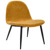 SESSEL Chenille Gelb, Schwarz    - Gelb/Schwarz, Design, Holz/Textil (63/82/74cm) - Livetastic