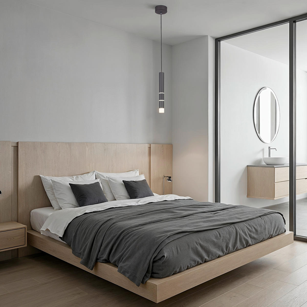 LED-HÄNGELEUCHTE PURE-VEGA 12/12/120 cm   - Schwarz, Design, Kunststoff/Metall (12/12/120cm) - Neuhaus PURE