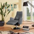 RELAXSESSEL in Textil Hellgrau  - Anthrazit/Hellgrau, Design, Textil/Metall (71/114/84cm) - Johann Jakob