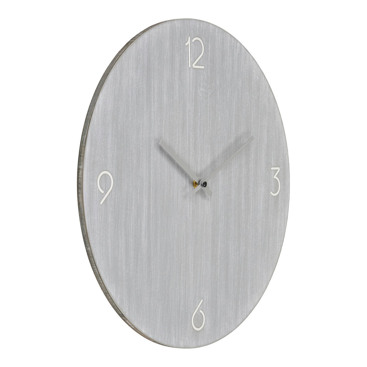 WANDUHR  Hellgrau  - Hellgrau, Design, Holzwerkstoff (40/40/4cm)