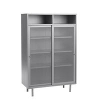 HIGHBOARD  in 90/140/40 cm  - Greige, Basics, Metall (90/140/40cm) - Boxxx