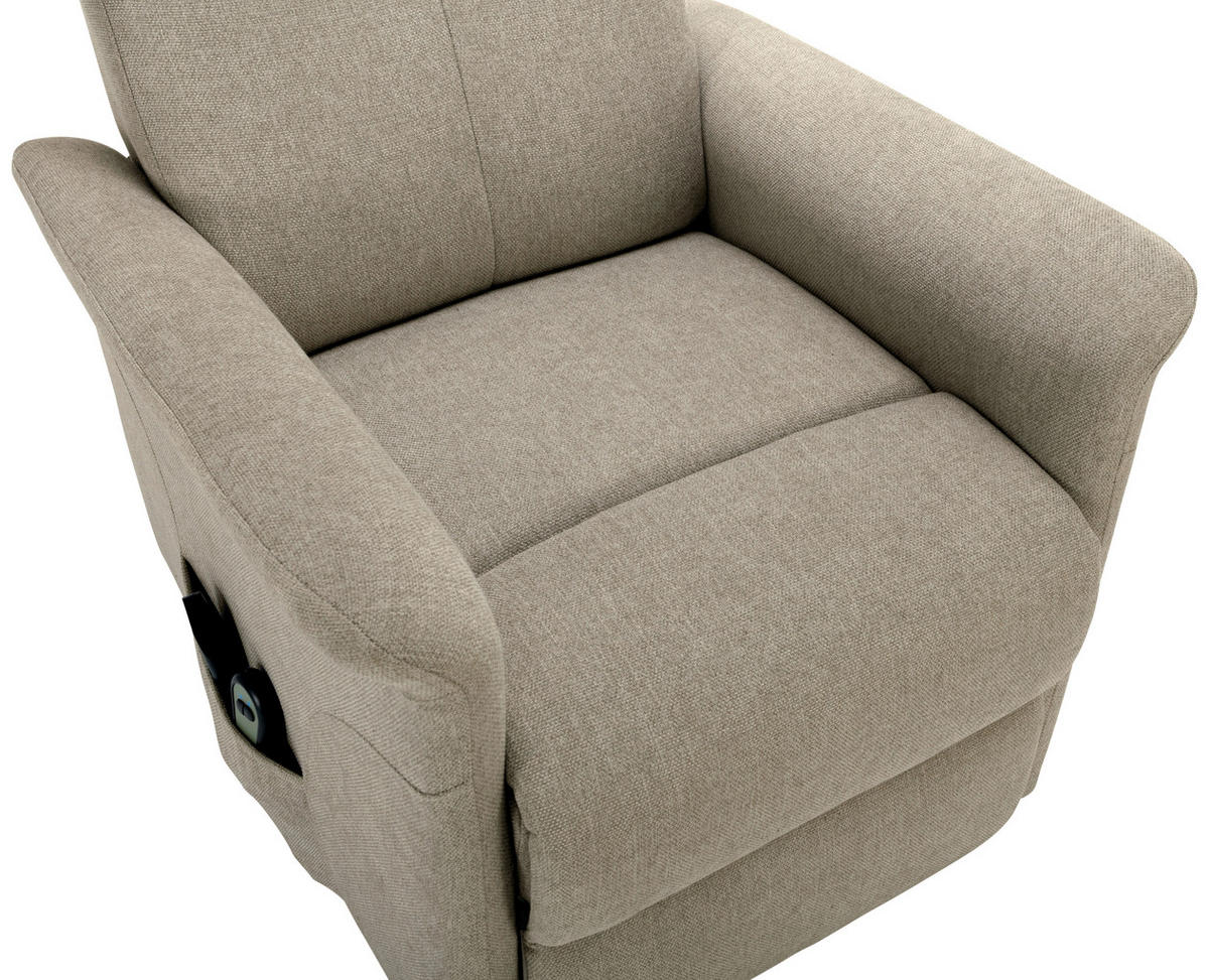 MASSAGESESSEL Mikrofaser Naturfarben    - Schwarz/Naturfarben, KONVENTIONELL, Kunststoff/Textil (72/102/86cm) - MID.YOU