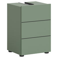 WASCHBECKENUNTERSCHRANK 38/56/34 cm  - Schwarz/Grün, MODERN, Holzwerkstoff/Kunststoff (38/56/34cm) - MID.YOU