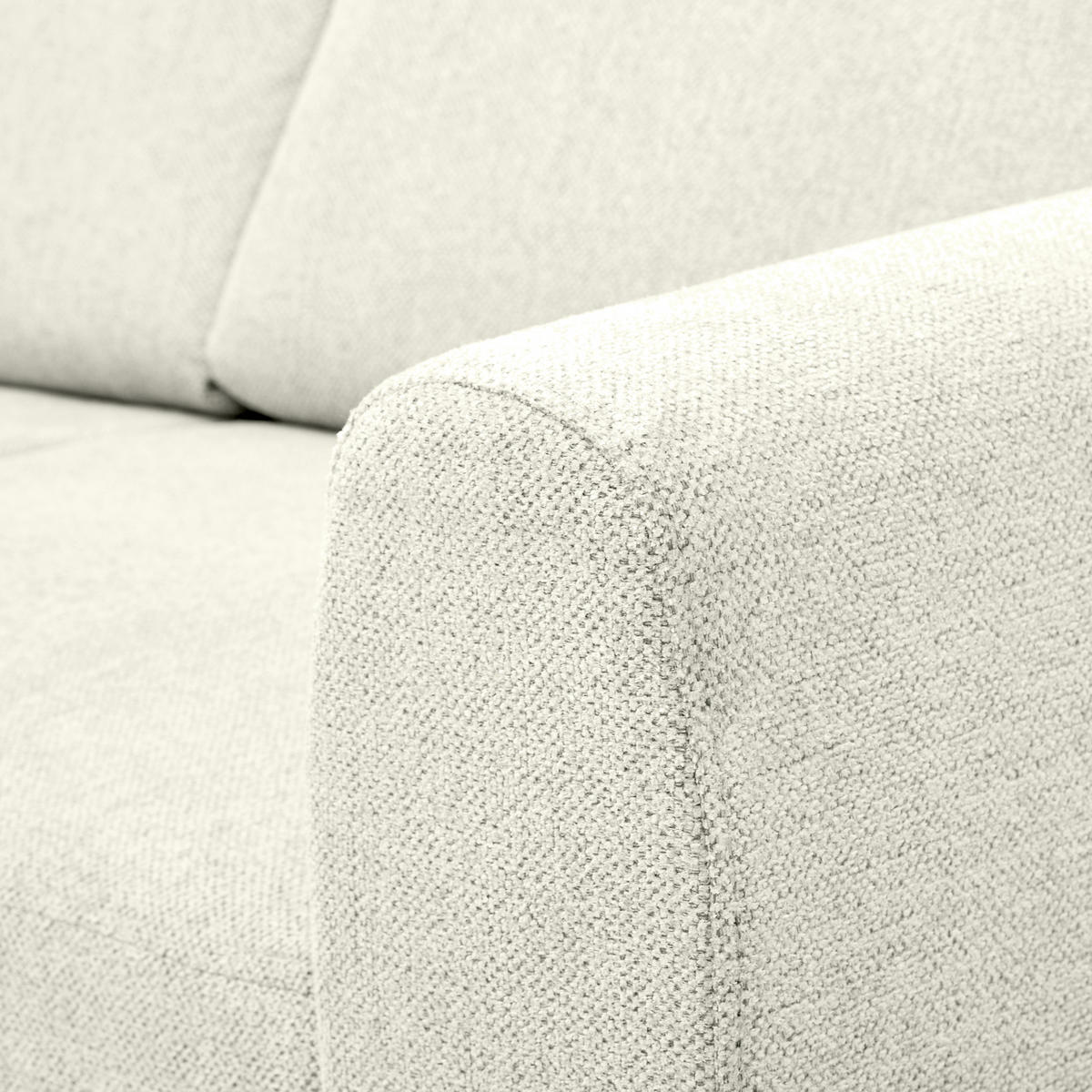 HÖRNSOFFA i flatväv cremefärgad  - bokfärgad/cremefärgad, Klassisk, trä/textil (166/241cm) - MID.YOU