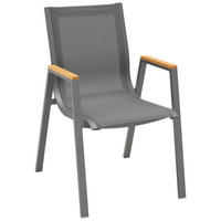 STOLICA VRTNA  antracit, prirodne boje  drvo, metal, tekstil      - prirodne boje/antracit, Design, drvo/metal (55/88/65,5cm) - Ambia Garden