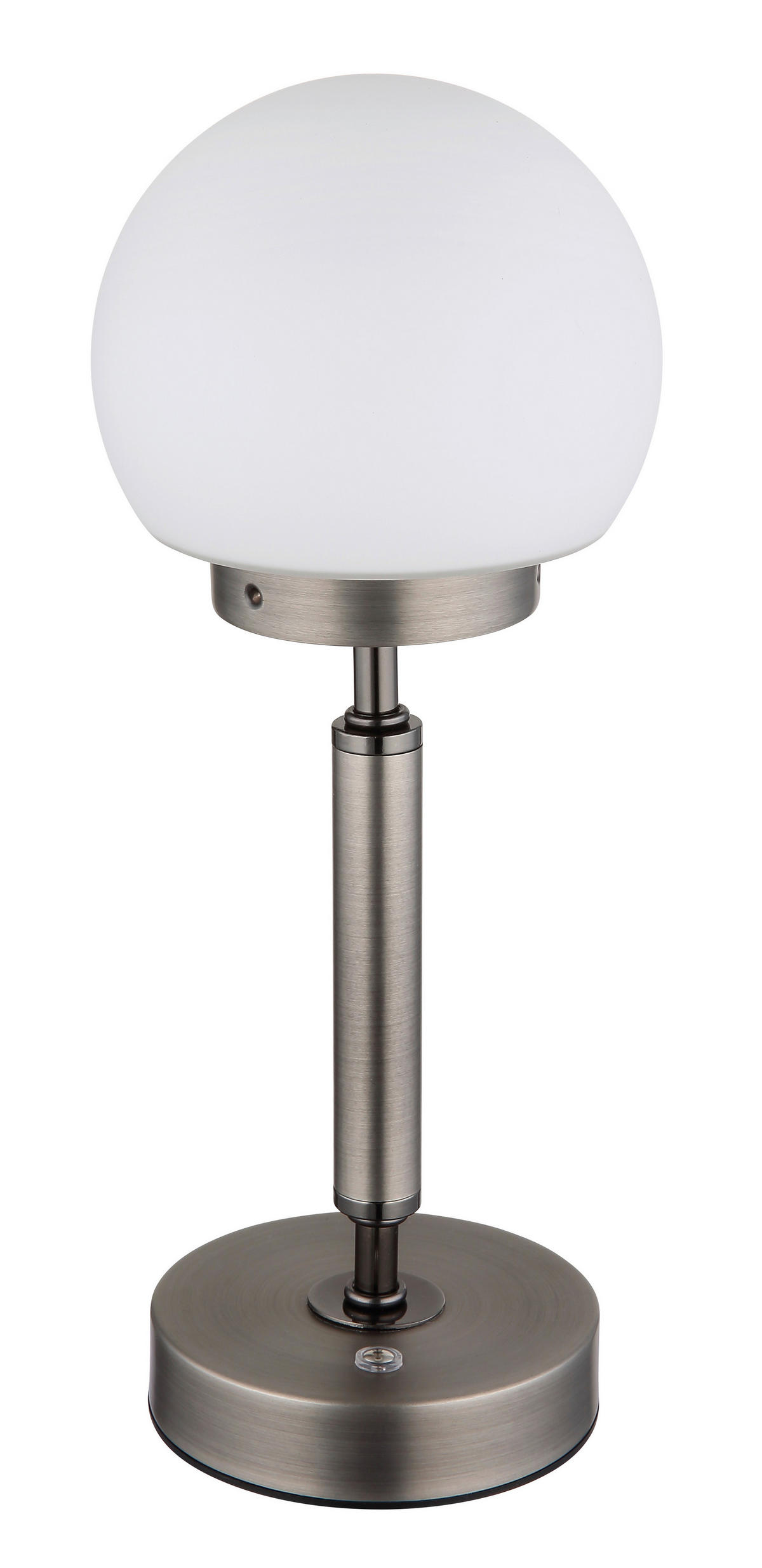 STOLNÍ LED LAMPA, dotykový stmívač, 11,5/28,5 cm  - černá/opál, Basics, kov/plast (11,5/28,5cm) - Globo