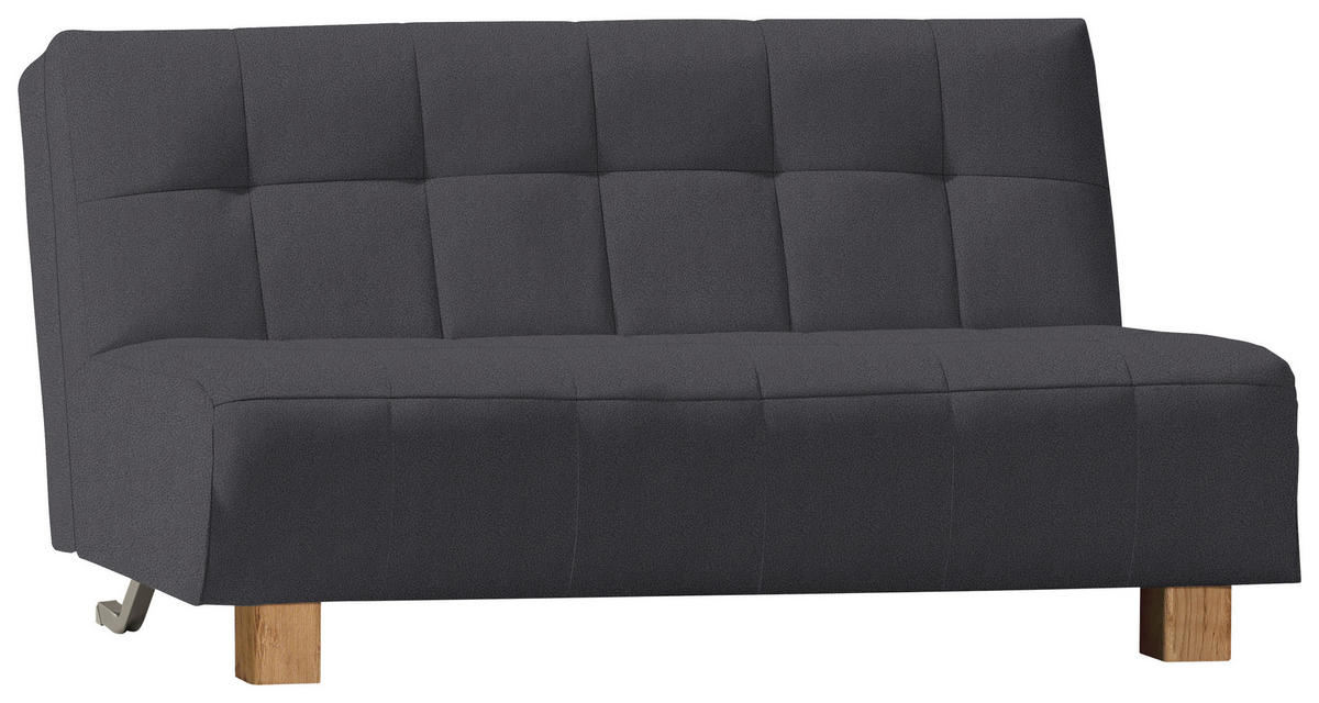SCHLAFSOFA in Textil Grau  - Naturfarben/Grau, Design, Holz/Textil (165/92/102cm) - Novel