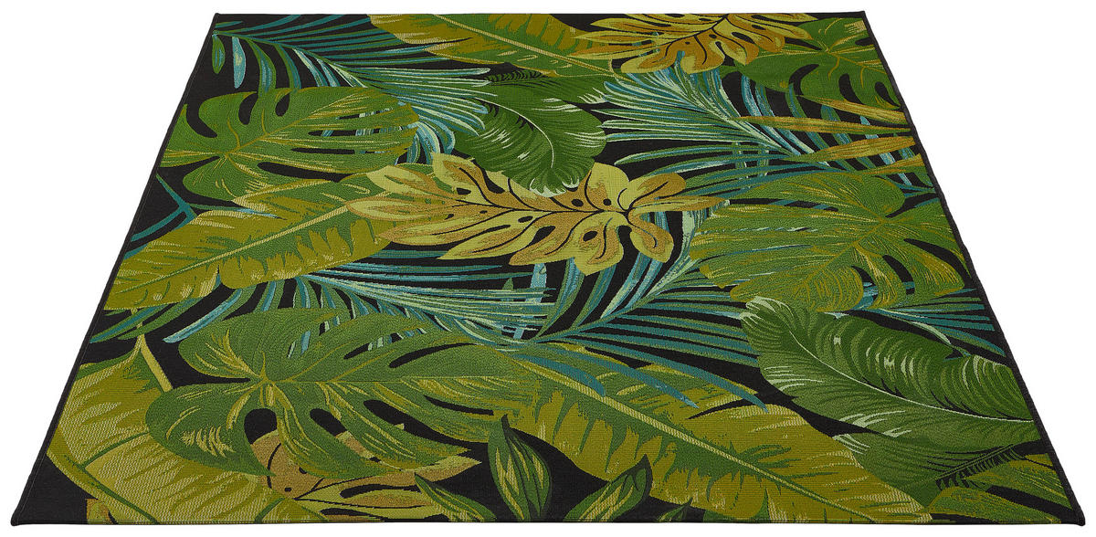 OUTDOORTEPPICH 123/180 cm Palermo  - Schwarz/Grün, Konventionell, Textil (123/180cm) - Ambia Garden