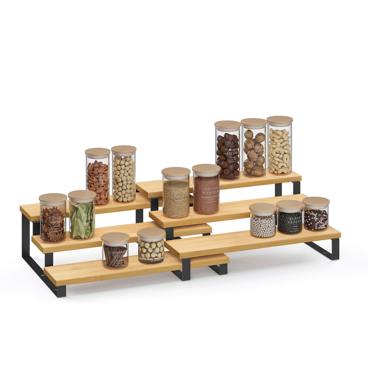 GEWÜRZREGAL - Naturfarben, Basics, Naturmaterialien/Metall (32/23.2/11,5cm)