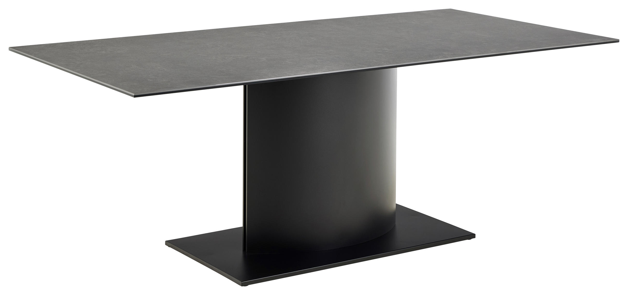 Mid.you Esstisch Marbella Schwarz 100x75.5x200 cm