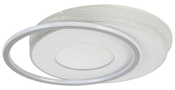 DECKENLEUCHTE    44/48/5 cm  - Chromfarben/Alufarben, Trend, Kunststoff/Metall (44/48/5cm) - Novel
