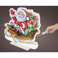 LED KARÁCSONYI FIGURA - többszínű, Basics, műanyag (1.3/57/57cm)