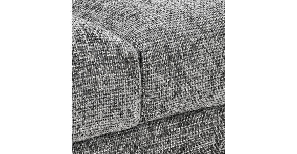 3-SITZER-SOFA Webstoff Grau  - Schwarz/Grau, KONVENTIONELL, Textil/Metall (196/78/90cm) - Hom`in