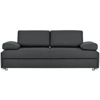 SCHLAFSOFA in Textil Anthrazit  - Chromfarben/Anthrazit, Design, Textil/Metall (212/84/100cm) - Bali