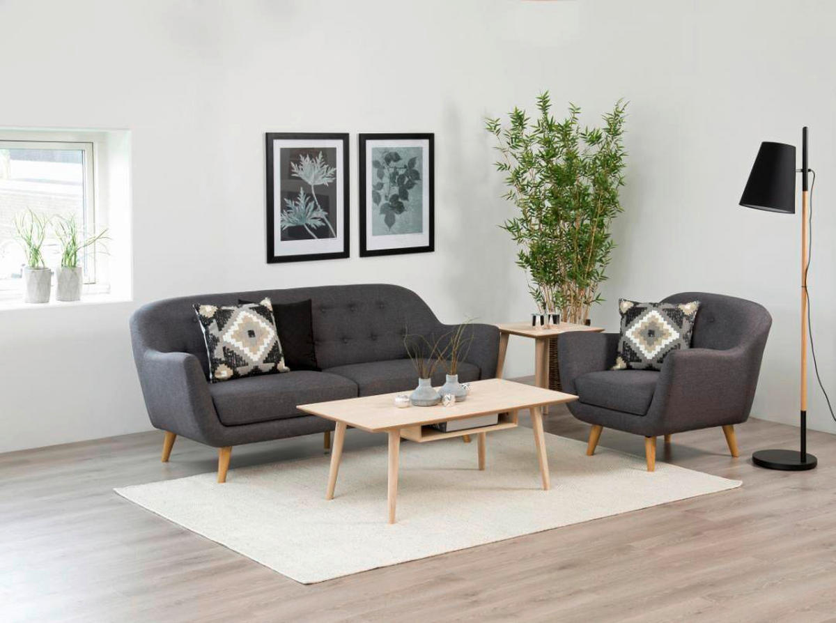 SOFFBORD i trä 120/60/46 cm  - ek Bianco/ekfärgad, Klassisk, trämaterial/trä (120/60/46cm) - Best Price