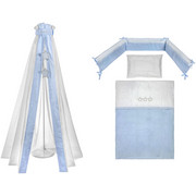 SET ZA POSTELJICO BLUE STAR - modra/bela, Basics, tekstil - Patinio