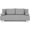 SCHLAFSOFA in Flachgewebe Hellgrau  - Chromfarben/Hellgrau, Design, Textil/Metall (197/88/89cm) - Xora