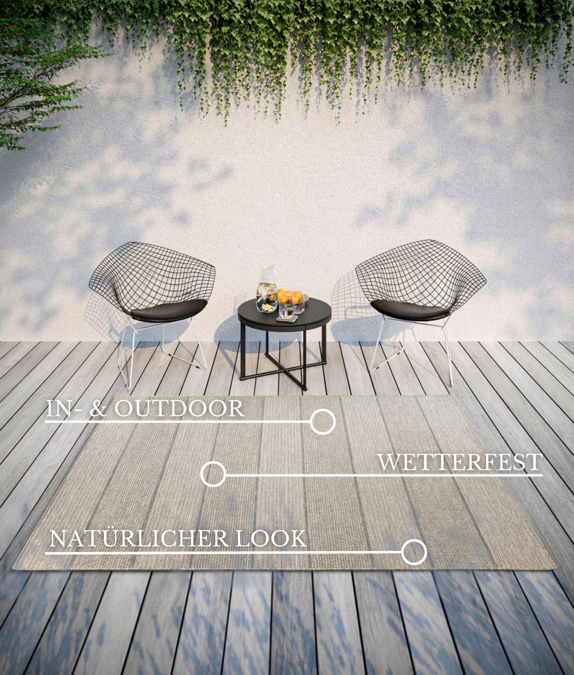 OUTDOORTEPPICH 190/290 cm Kollektion 1836 Hellbraun  - Hellbraun, Design, Kunststoff/Textil (190/290cm) - Villeroy & Boch
