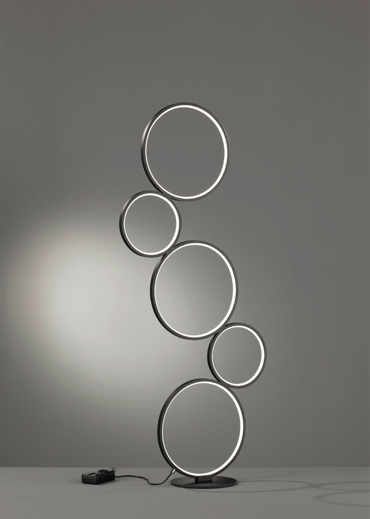 LED-STEHLEUCHTE - Schwarz, Design, Metall (47/115/20cm) - Trio Leuchten