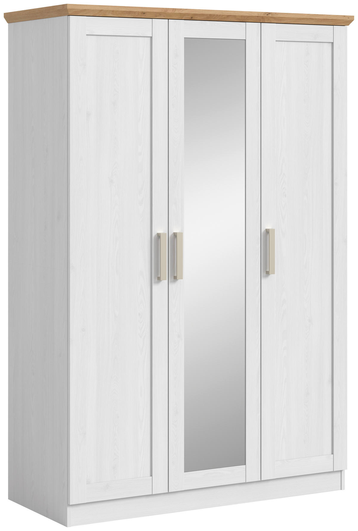 SKRIŇA S OTOČNÝMI DVERAMI, 124/185/54 cm - šampanská, Modern, kompozitné drevo/plast (124/185/54cm) - MID.YOU