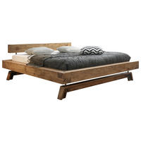 BETT 200/200 cm,  in Eichefarben,  - Eichefarben, KONVENTIONELL, Holz (200/200cm) - Hasena