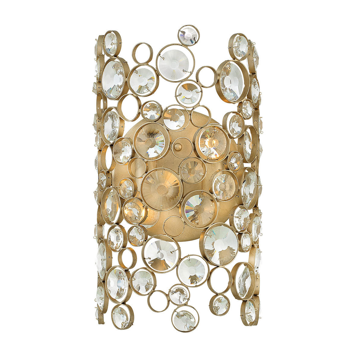VÄGGLAMPA Elstead Anya 20,3/12,1/35,6 cm   - silver, Klassisk, metall (20,3/12,1/35,6cm) - Elstead Lighting