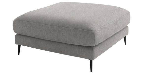 ECKSOFA  in Flachgewebe Sandfarben  177/253 cm  - Sandfarben/Schwarz, Design, Textil/Metall (177/253cm) - Dieter Knoll