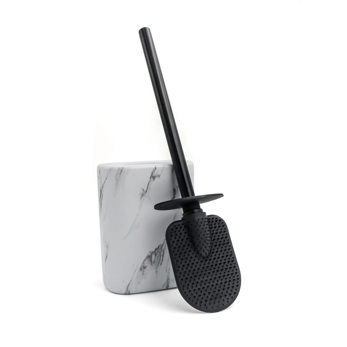 WC-BÜRSTE in Metall  Kunststoff   - Schwarz, Basics, Kunststoff/Metall (12,4/38,5/8cm) - Sadena