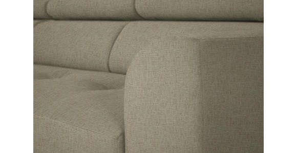 ECKSOFA in Chenille Beige  205/280 cm  - Beige/Schwarz, Design, Textil/Metall (205/280cm) - Xora