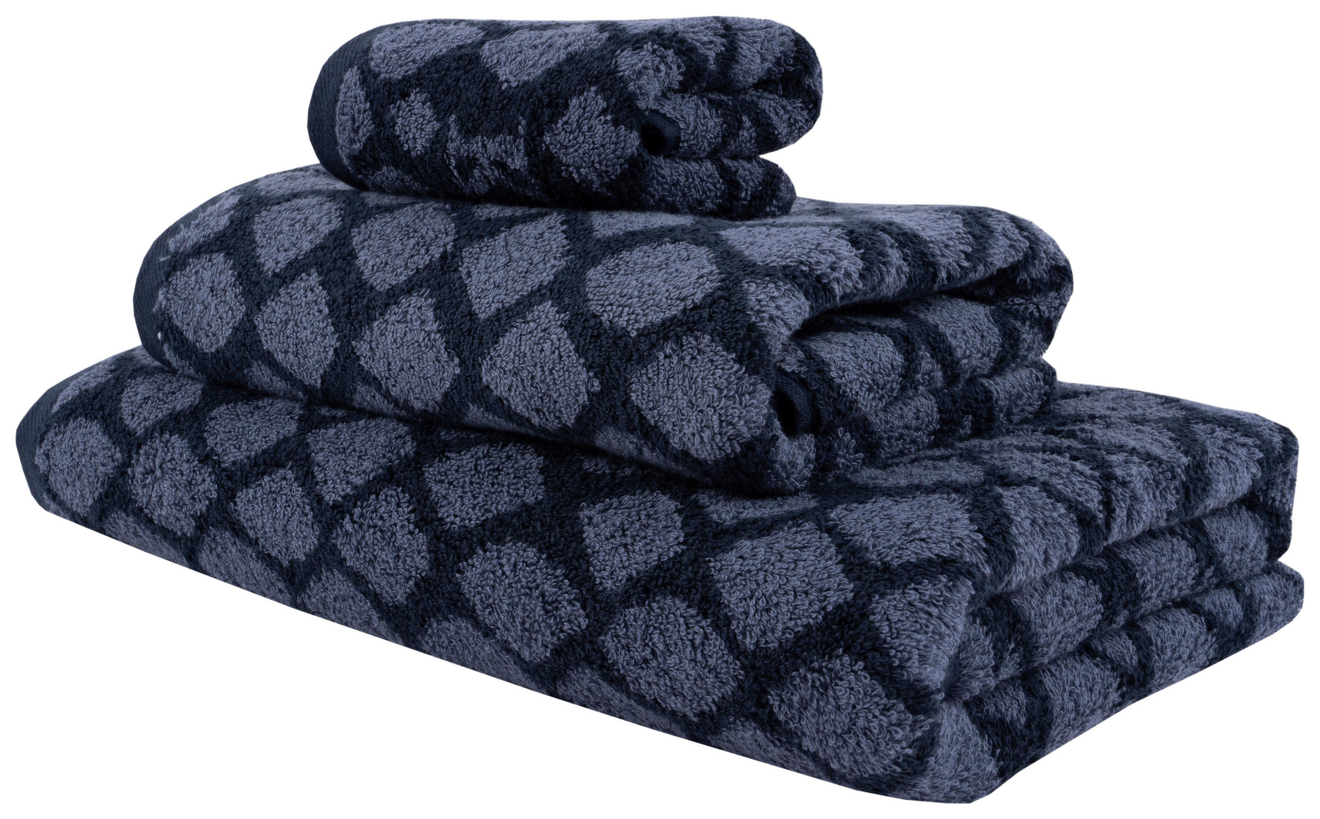GÄSTETUCH Snako Blau, Dunkelblau 2-teilig 30/50 cm  - Blau/Dunkelblau, Design, Textil (30/50cm) - Dieter Knoll