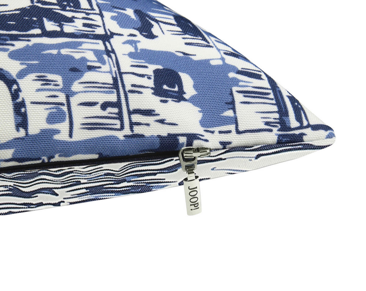 OUTDOOR-KISSEN  - Blau, Design, Textil (40/40cm) - Joop!