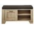 GARDEROBENBANK - Eichefarben/Braun, LIFESTYLE, Holzwerkstoff/Metall (100/52/41cm) - Landscape GARDEROBENBANK - Eichefarben/Braun, LIFESTYLE, Holzwerkstoff/Metall (100/52/41cm) - Landscape