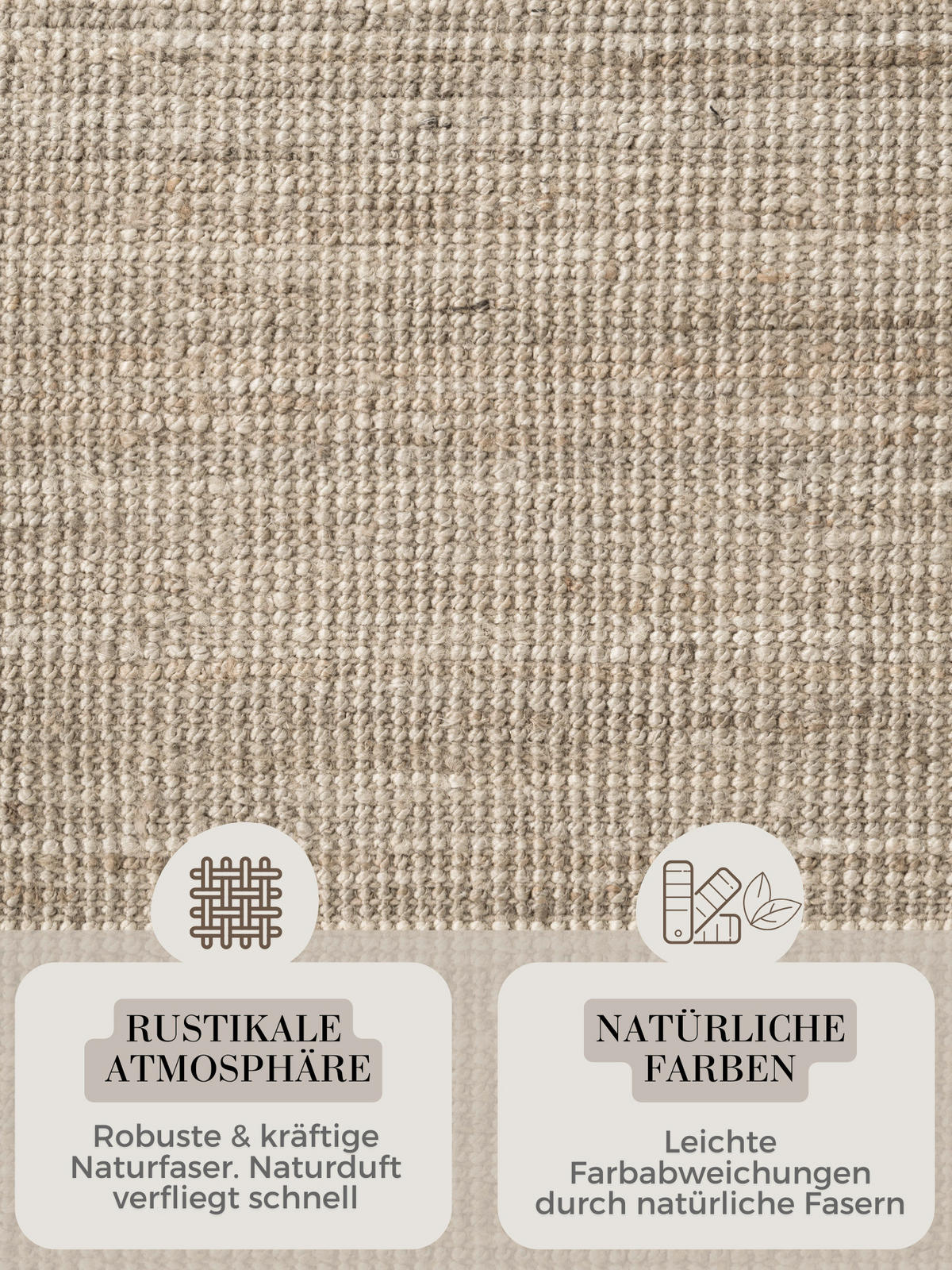 JUTETEPPICH 200 cm Jaipur Greige  - Greige, Basics, Textil (200cm) - Hanse Home